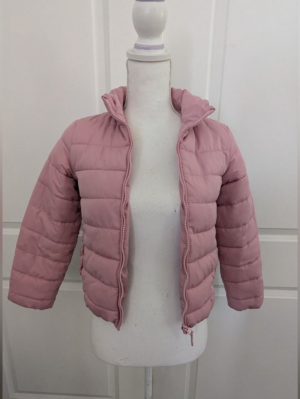 🎀 EUC The Children's Place Pink Puffer Jacket Size M 7/8
